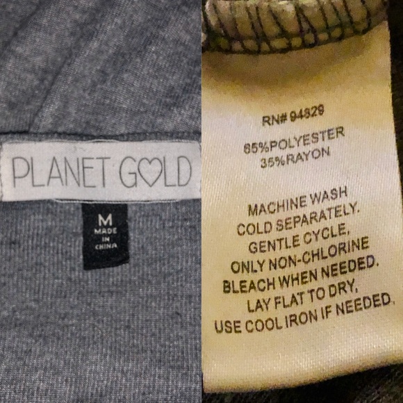 Grey Sweater w/ Lace-up Detail at Cuffs - Picture 6 of 6